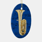 Versiering - Tuba - Kies uw kleur Keramisch Ornament (Rechts)