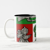  versiering tweekleurige koffiemok (Links)