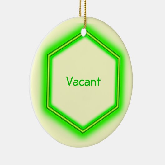 Versiering - Vacanct of Bezet Keramisch Ornament (Rechts)