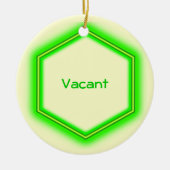 Versiering - Vacanct of Bezet Keramisch Ornament (Voorkant)