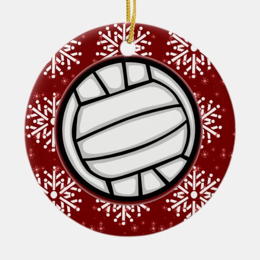 Versiering - Vakantievakvolleybal Keramisch Ornament (Voorkant)