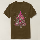 Versiering van borstkanker kerstboom S T-shirt (Design voorkant)