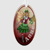 Versiering van de aangepaste naam van Magical Kers Ornament (voorkant)