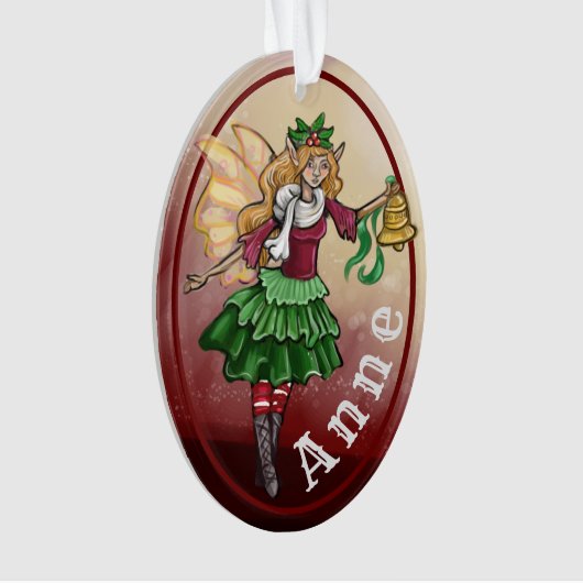 Versiering van de aangepaste naam van Magical Kers Ornament (voorkant)