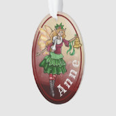 Versiering van de aangepaste naam van Magical Kers Ornament (voorkant)