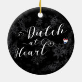 Versiering van de kerstboom keramisch ornament (Achterkant)