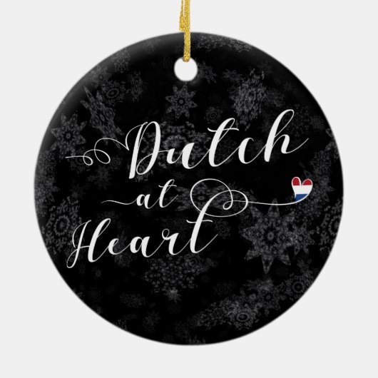 Versiering van de kerstboom keramisch ornament (Achterkant)