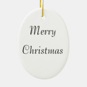 Versiering van de kerstboomkop keramisch ornament (Achterkant)