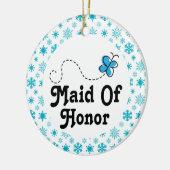 Versiering van de kerstbruiloft van Honor Gift Keramisch Ornament (Links)