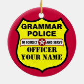  versiering van de politie van Grammar Keramisch Ornament (Achterkant)