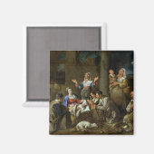 Versiering van de schaaphersen, c.1659 magneet (Voorkant / Achterkant)