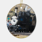 Versiering van de stoommotor keramisch ornament (Links)