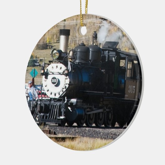 Versiering van de stoommotor keramisch ornament (Links)