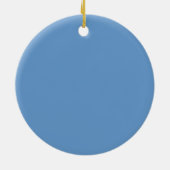 Versiering van gekleurd Kat - blauw Keramisch Ornament (Achterkant)