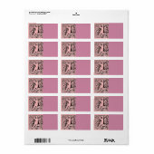 Versiering van het adres van sierenketel etiket (Full Sheet)