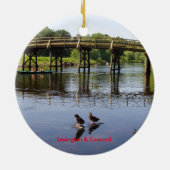 Versiering van het rondcirkelvormig snoer keramisch ornament (Achterkant)