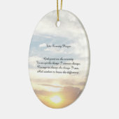 versiering van het sereniteitgebed keramisch ornament (Links)