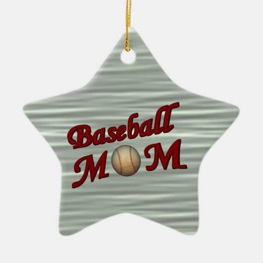 versiering van honkbal mam keramisch ornament (Voorkant)