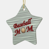 versiering van honkbal mam keramisch ornament (Links)
