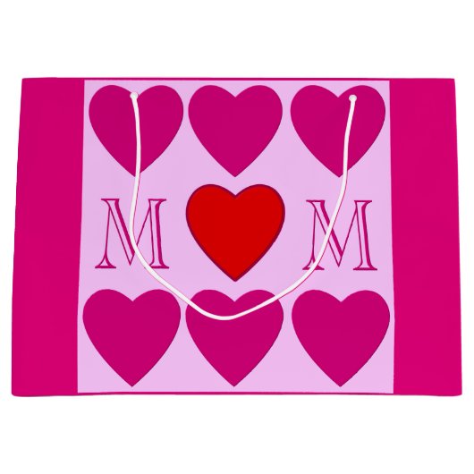 versiering van moederdag groot cadeauzakje (Voorkant)