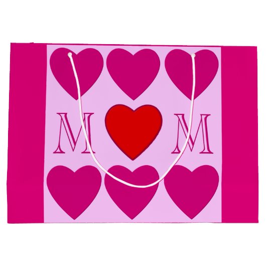 versiering van moederdag groot cadeauzakje (Achterkant)