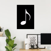 versiering van muzieknotities poster (Thuiskantoor)