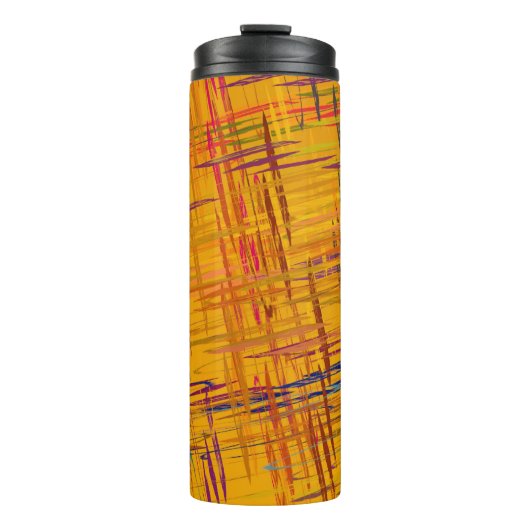 Versiering van olie. Vibrant dynamic art. 2d i Thermosbeker (Voorkant)