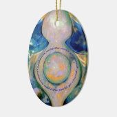 versiering van vroedvrouw keramisch ornament (Links)