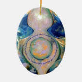 versiering van vroedvrouw keramisch ornament (Voorkant)