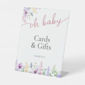 Versiering van wilde Baby showers Reclamebord Met Voetstuk (Voorkant)