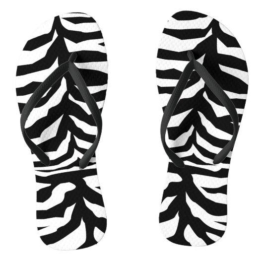 versiering van zebra teenslippers (Voetbed)