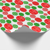 Versiering Versiering Kerst van Douane Naam Cadeaupapier (Hoek)