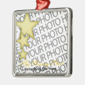 Versiering, Vierkant Premium, Sjabloon, voeg je pi Metalen Ornament (Links)