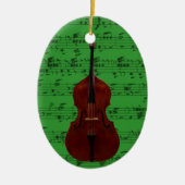 Versiering - Volledige dubbele tas - Kies uw kleur Keramisch Ornament (Voorkant)