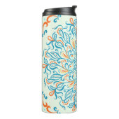 Versiering voor keramische tegels. Abstract patroo Thermosbeker (Gedraaid links)