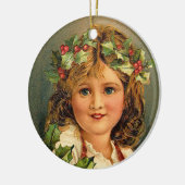 versiering voor kerstmeisjes keramisch ornament (Links)