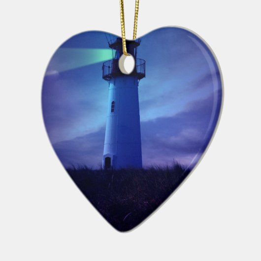 Versiering vuurtoren keramisch ornament (Links)