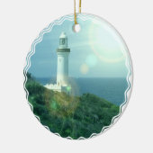 Versiering vuurtoren keramisch ornament (Links)