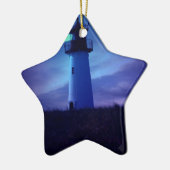 Versiering vuurtoren keramisch ornament (Links)