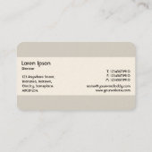 Versiering - Zwart en lichtgrijs (goud) Visitekaartje (Achterkant)