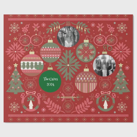 Versieringen Cadeaupapier (Vlak)