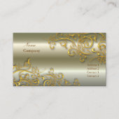 Versieringen/goudzwannen met Gilded/faux-geborstel Visitekaartje (Voorkant)