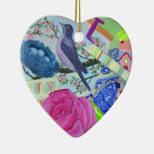  versieringen - Moederdag - Feestdagen + Keramisch Ornament (Rechts)