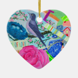  versieringen - Moederdag - Feestdagen + Keramisch Ornament