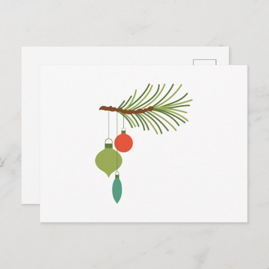 Versieringen op bijkantoor briefkaart (Voorkant / Achterkant)