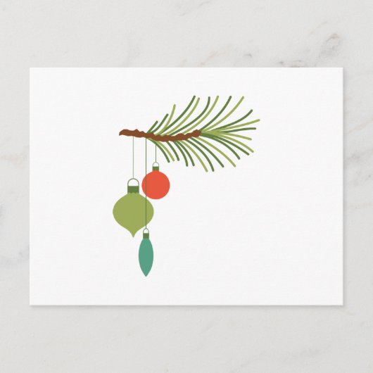 Versieringen op bijkantoor briefkaart (Voorkant)