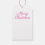  versieringen op roze kerstbomen Label Cadeaulabel (Achterkant)