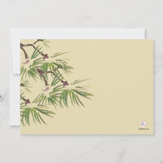 versieringen - uitnodiging voor de feestdag (Achterkant)