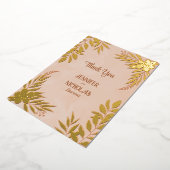 Versieringen van legante bloemen en bladeren voor  folie uitnodiging (Gedraaid)