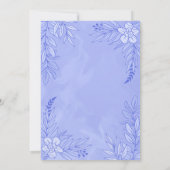 Versieringen van legante bloemen en bladeren voor  kaart (Achterkant)